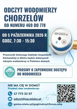 Odczyt wodomierzy w Chorzelowie. Pracownicy obejmą 310 numerów